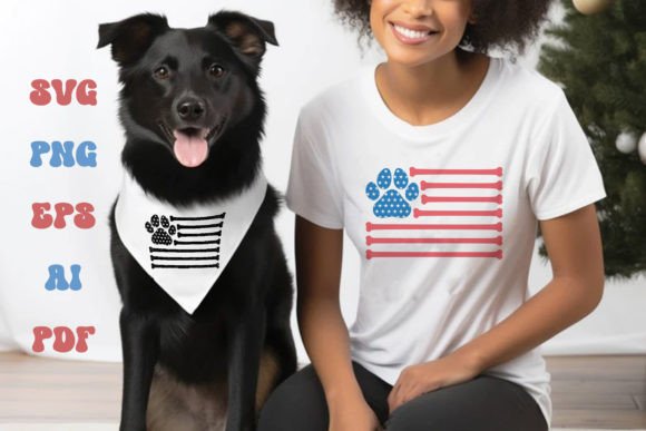 American Flag 4th of July for Dog Lovers
