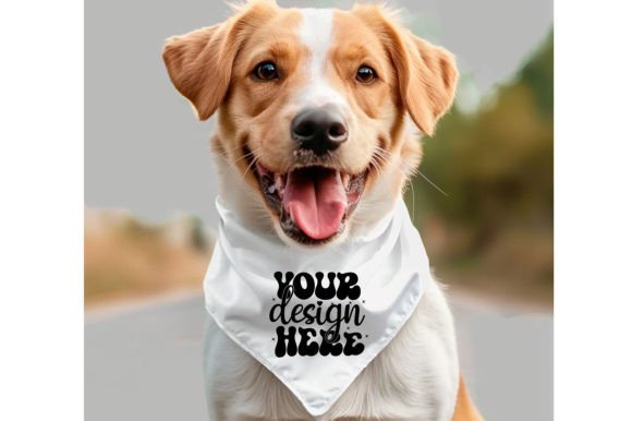 Dog Bandana Mockup
