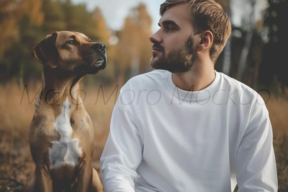 Dog Dad Long-sleeve Shirts Mockup