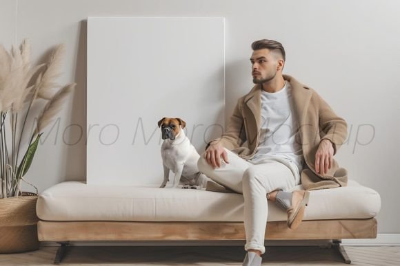 Dog Dad Wall Art Mockup