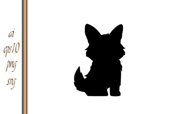 Doodle Dog Cartoon Stencil