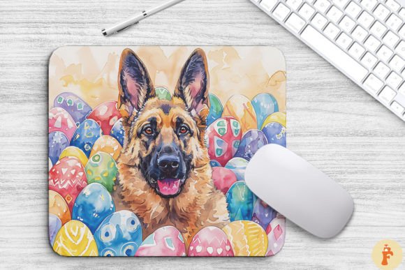 Easter German Shepherd Dog Background
