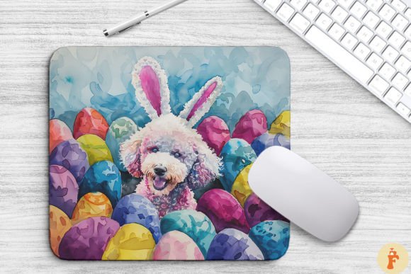 Easter Poodle Dog Background