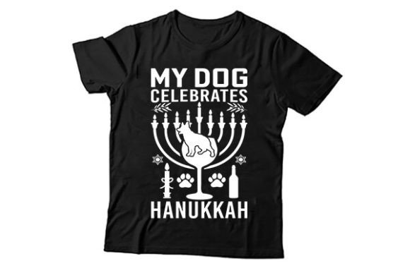 My Dog Celebrates Hanukkah T-Shirt Design