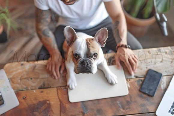 Testing the Dog Dad Mousepads Mockup