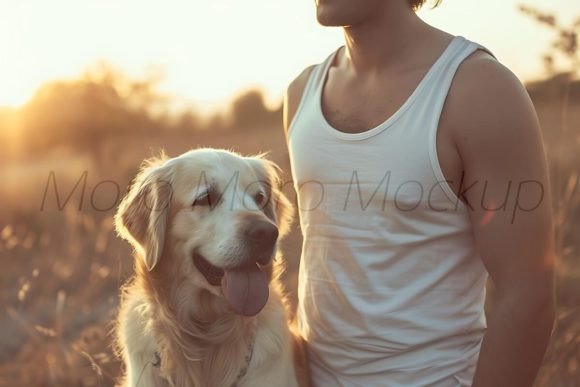 Testing the Dog Dad Tank Tops Mockup