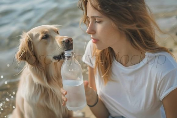 Testing the Dog Mom Water Bottles Mockup